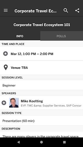 SAP Concur Events 2020 screenshot 3