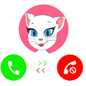 A Fake Call From Talking Cat Angela Prank icon