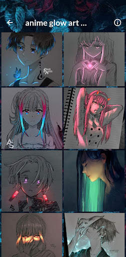 anime glow art wallpaper screenshot 6