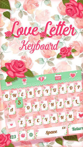 Valentine Love Keyboard Theme screenshot 1