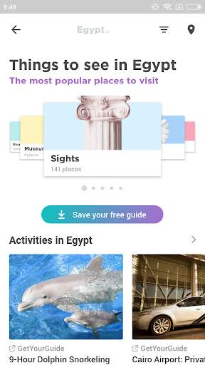 Egypt Travel Guide in English with map screenshot 2