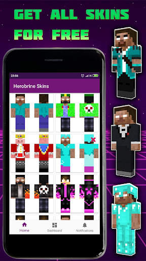 Herobrine Skins for Minecraft PE screenshot 4