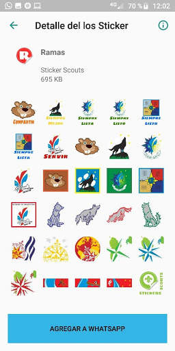 Stickers Scouts - WhatsApp - WAStickerApps screenshot 5
