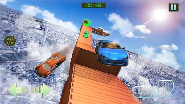 Impossible Stunts Racing Car Free: 3D Sky Tracks screenshot 6