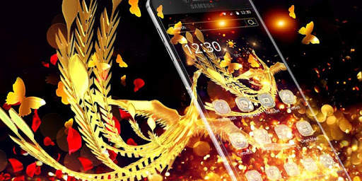 Hell Flame Wallpaper Fire Flame Bird Theme screenshot 5