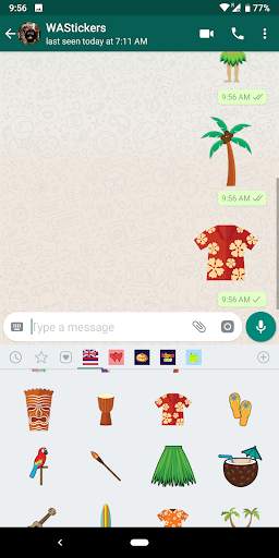 WAStickerApps - Hawaii stickers for WhatsApp screenshot 4