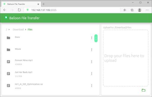 HTTP File Server, Wifi File Transfer screenshot 2