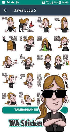 WA Sticker Jawa Jowo WAStickerApps Lucu screenshot 1