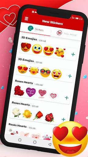 Love Stickers - 3d Stickers for whatsapp screenshot 2