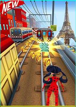 Subway Miraculous Ladybug  dash скриншот 1