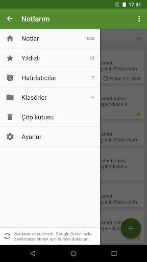 Notlarım - Not Defteri screenshot 2