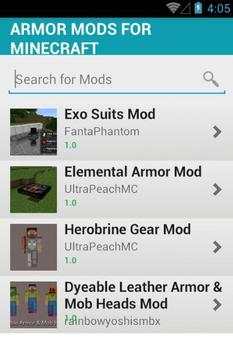 ARMOR MODS FOR MINECRAFT screenshot 2