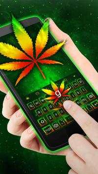 Rasta Weed Keyboard Theme & Emoji Keyboard screenshot 4
