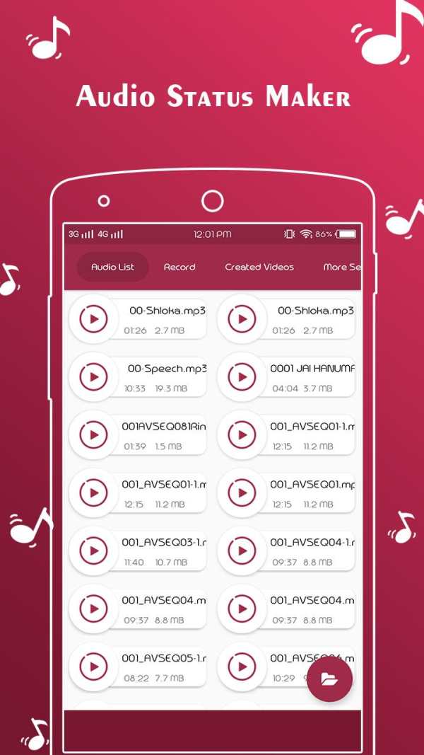 Audio Status Maker - Status Art screenshot 2