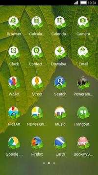 Green Leaf C Launcher Theme screenshot 3