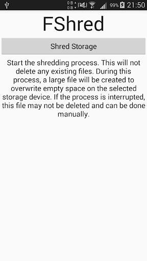 FShred - Wipe Free Space screenshot 1