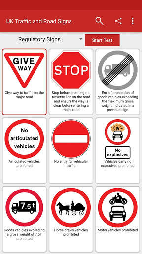 UK Traffic and Road Signs скриншот 3