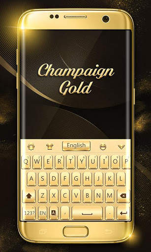Champaign Gold Go Keyboard Theme screenshot 1