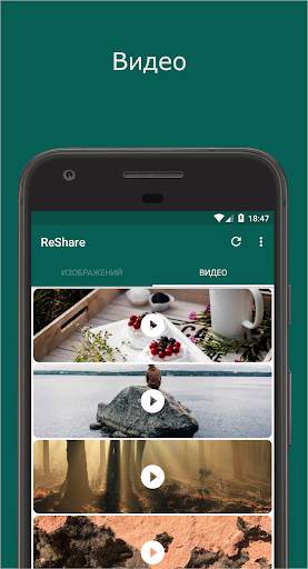 ReShare: Доля или Сохранить статус для WhatsApp скриншот 2