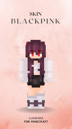 Skin Black Pink for Minecraft screenshot 2
