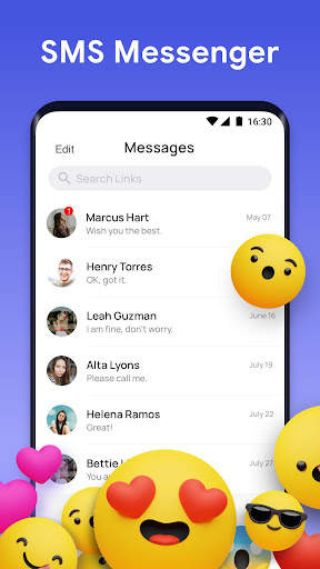 Messenger - SMS Launcher, Home screenshot 1