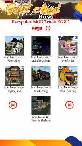 Mod Truck Sweet Angel Bussid screenshot 2
