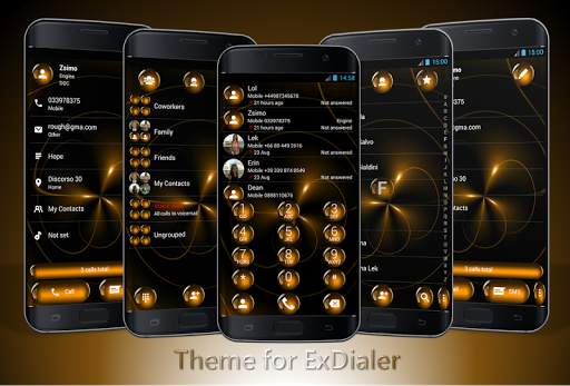 Dialer Theme Spheres Orange screenshot 1