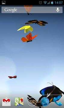 Butterfly 3D  Live Wallpaper screenshot 2