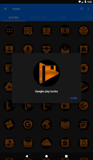 Oreo Orange Icon Pack screenshot 12