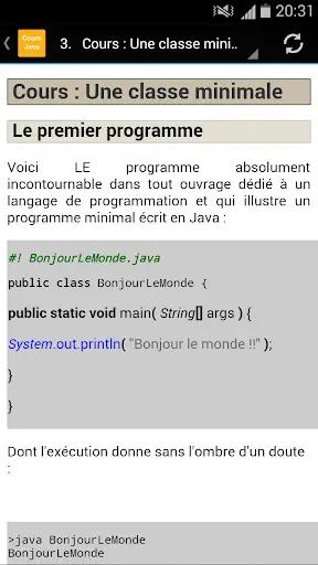 Cours java screenshot 3