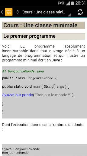 Cours java screenshot 3