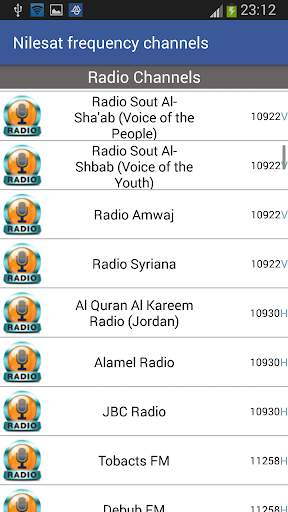 Frequency Channels for Nilesat screenshot 3
