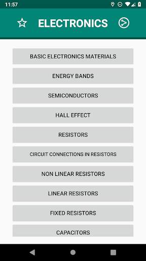 Electronics Tutorial Offline screenshot 1