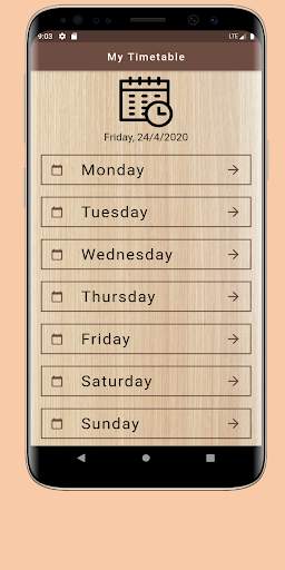 My Timetable screenshot 2