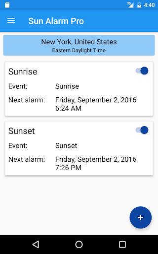 Sun Alarm 5 تصوير الشاشة