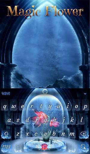 Magic Flower Animated Keyboard   Live Wallpaper screenshot 2