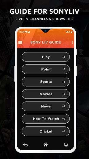 Guide for SonyLIV - Live TV Shows & Movies Tips screenshot 1