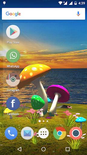 3D Mushroom-Sun Live Wallpaper screenshot 2