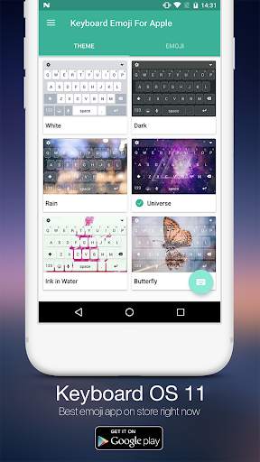 Keyboard OS 11: Keyboard Emojis, Stickers, Theme screenshot 1