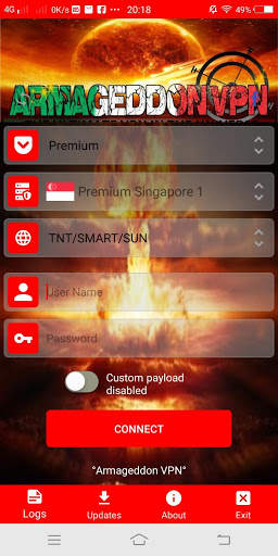 Armageddon VPN screenshot 4