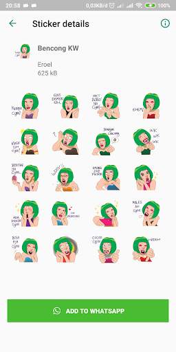 Stiker Kartun Whatsapp screenshot 4