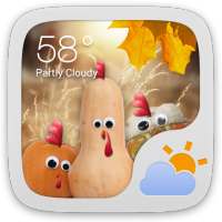 Happy Turkey Day GO Weather EX on 9Apps