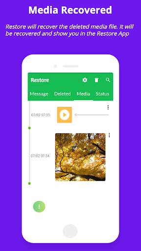 Restore : Recover Deleted messages & Status saver screenshot 4