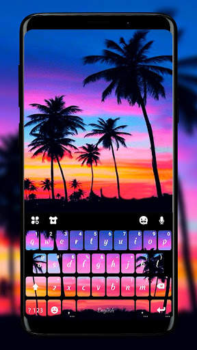 Sunset Beach 2 Keyboard Theme screenshot 1