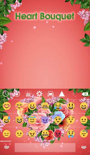 Bouquet Animated Keyboard   Live Wallpaper screenshot 4