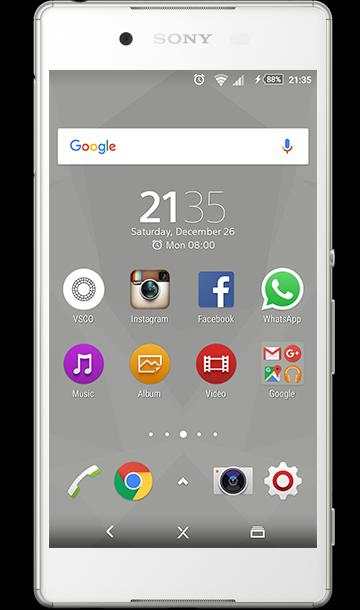 Dark Grey xperia theme screenshot 1