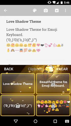 Love Shadow Emoji Keyboard screenshot 4