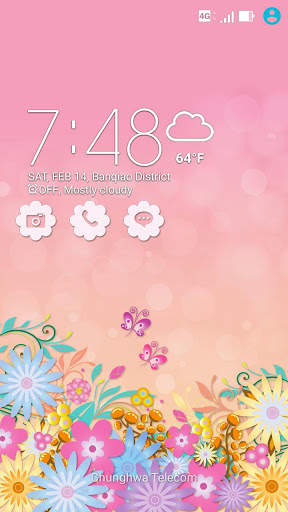 Lovely Pink ASUS ZenUI Theme screenshot 1