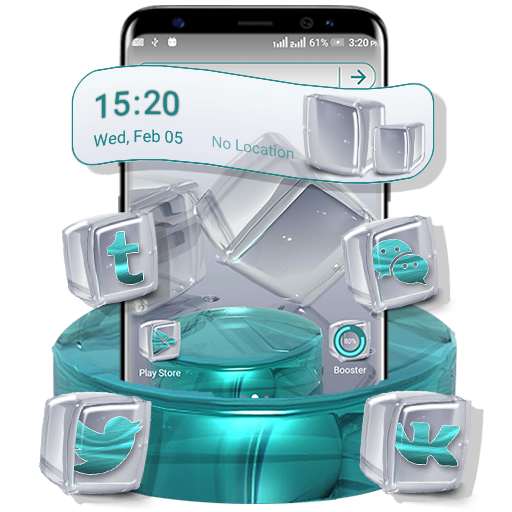 Crystal Cube Launcher Theme icon