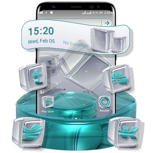 Crystal Cube Launcher Theme 1.0.1